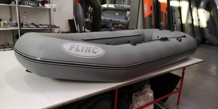 Надувная лодка FLINC F280TL (уценка) серая